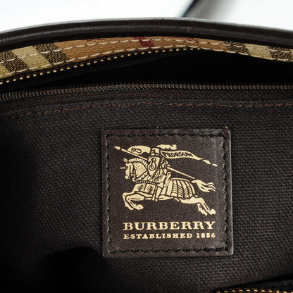 Burberry Haymarket Check Ganton Satchel 6 of 8