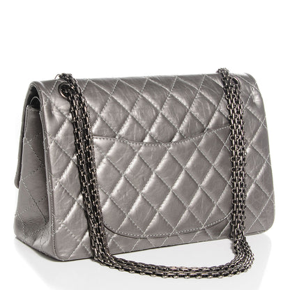 Chanel Metallic Calfskin 2.55 Reissue 226 Flap Grey 2 of 7