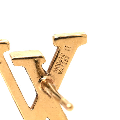 Louis Vuitton Metal LV Iconic Earrings Gold 5 of 6