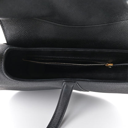 Christian Dior Grained Calfskin Saddle Bag Black 5 of 9