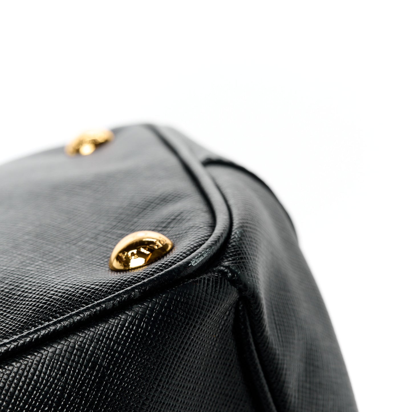 Saffiano Large Galleria Double Zip Tote Black