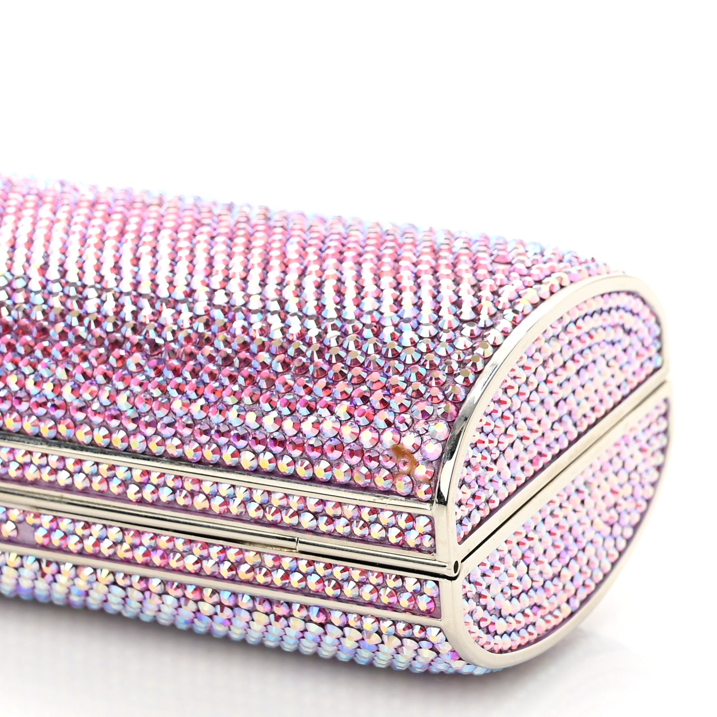 Swarovski Crystal Minaudiere Clutch Pink