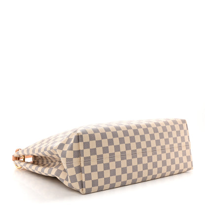 Louis Vuitton Damier Azur Graceful MM Rose Ballerine 3 of 8