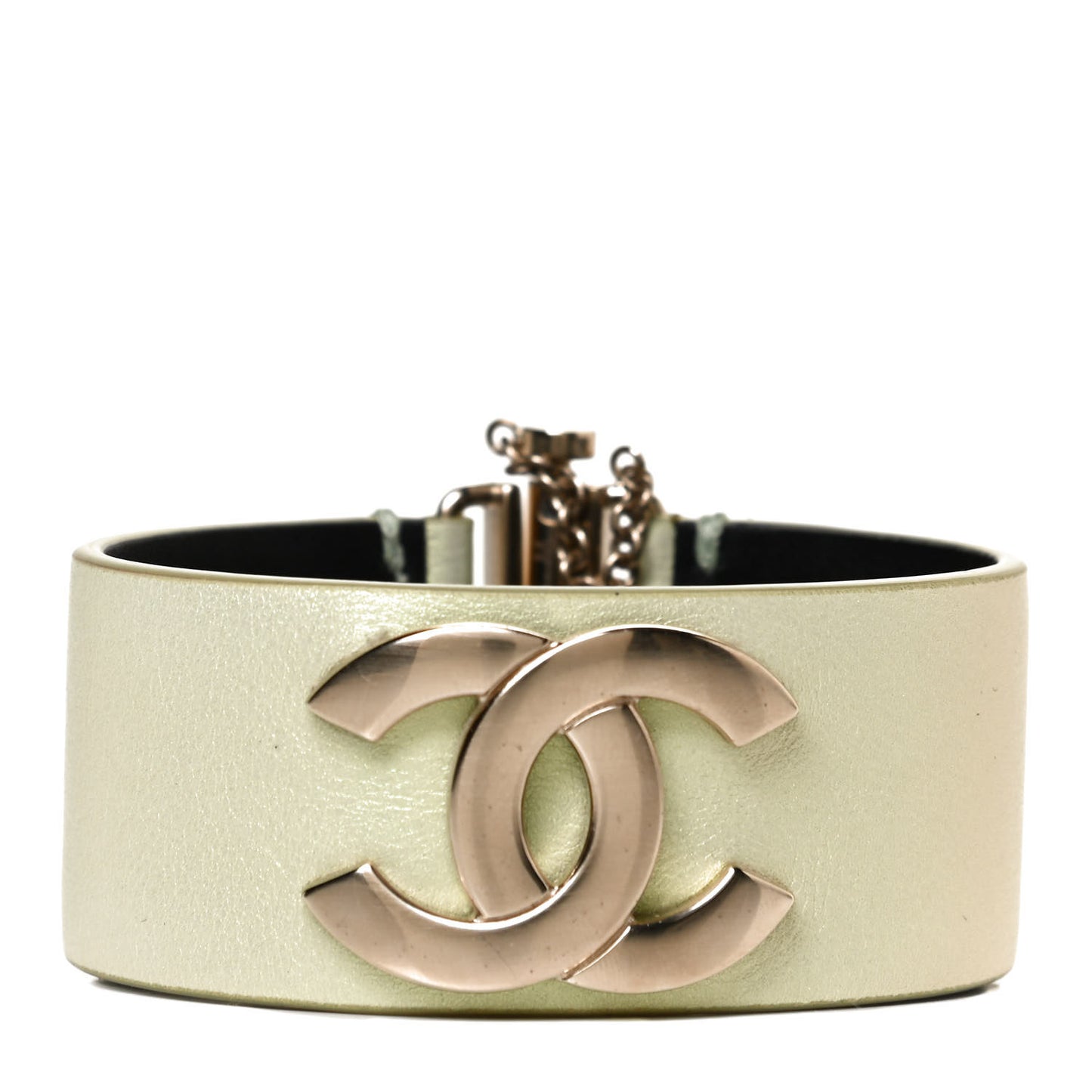 Calfskin CC Cuff M Green Gold