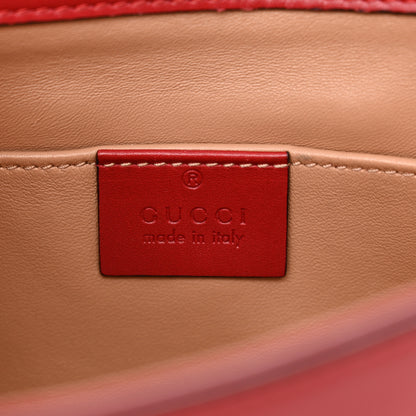 Gucci Nappa Pearl Studded Mini Queen Margaret Broadway Shoulder Bag Hibiscus Red 6 of 12