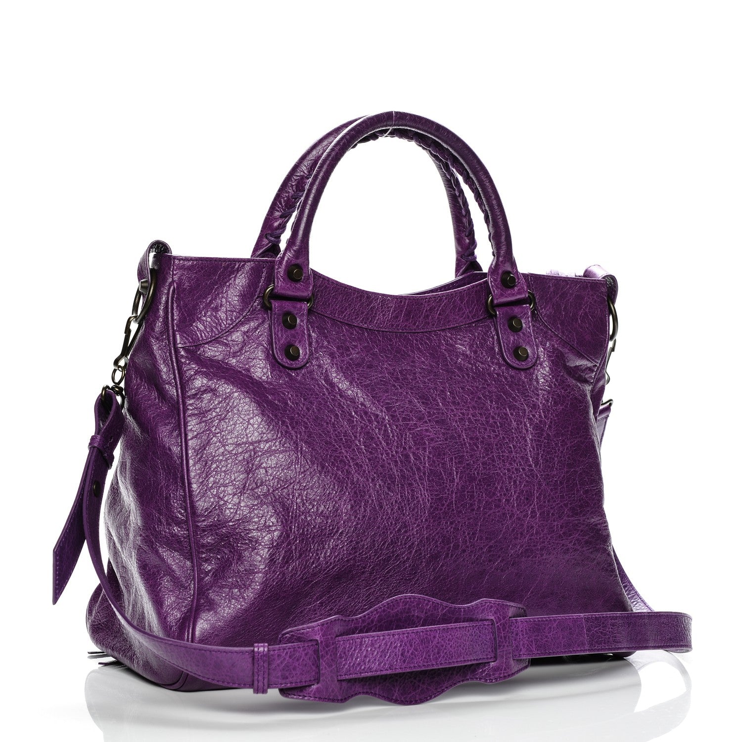 Balenciaga Agneau Classic Hardware Velo Ultraviolet 2 of 9
