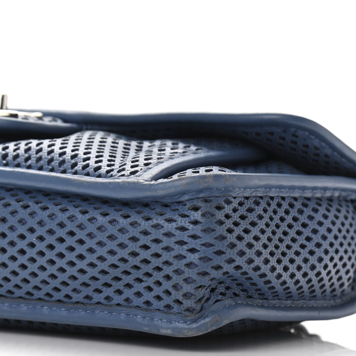 Chanel Perforated Calfskin Large Up In The Air Flap Blue 10 of 11