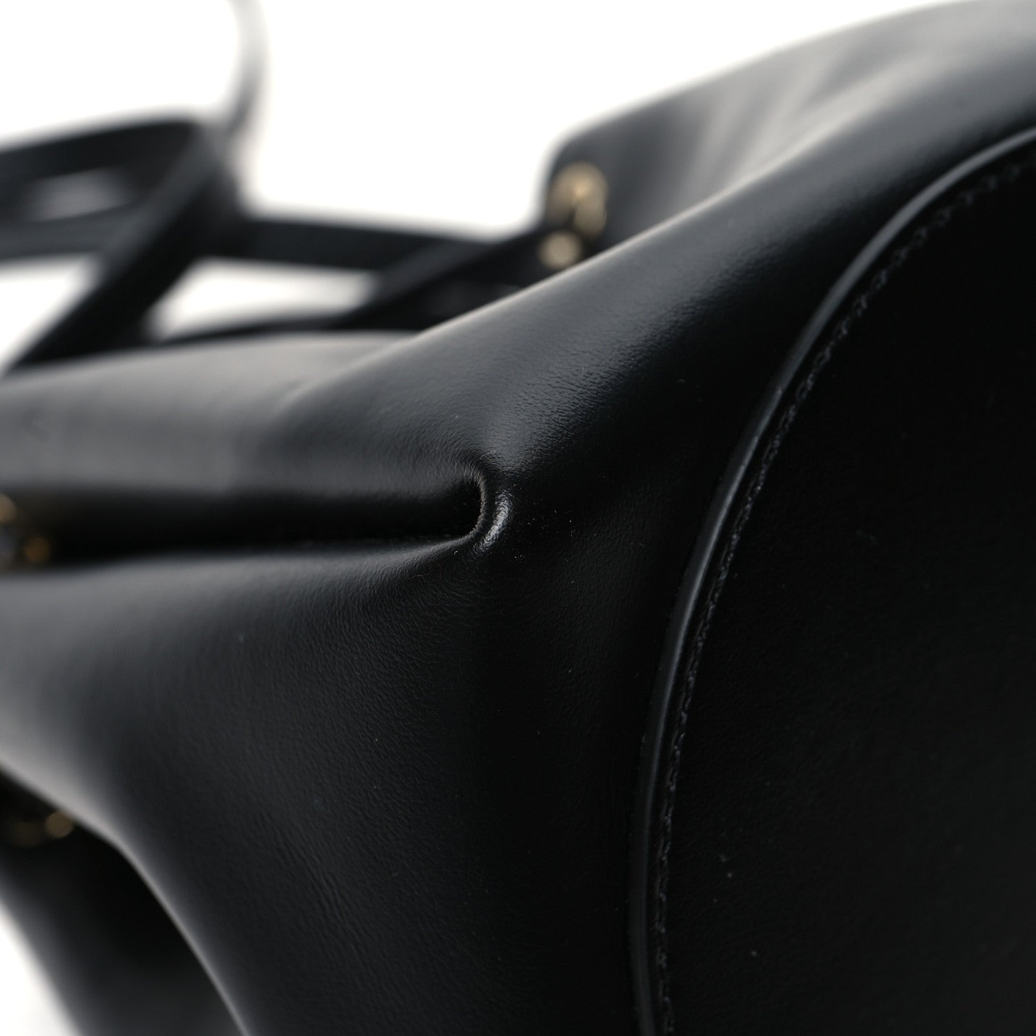Burberry Calfskin Monogram Motif TB Bucket Black 10 of 12
