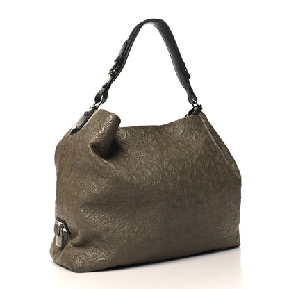 Louis Vuitton Monogram Lambskin Antheia Hobo GM Olive 3 of 9