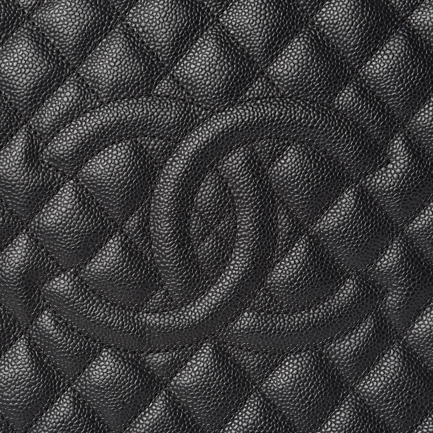 Caviar Quilted Grand Shopping Tote GST Black