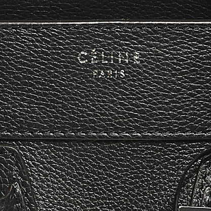 Celine Drummed Leather Micro Luggage Bag Black 8 of 8