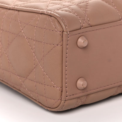 Christian Dior Ultra Matte Calfskin Cannage Mini Lady Dior Light Beige 8 of 15