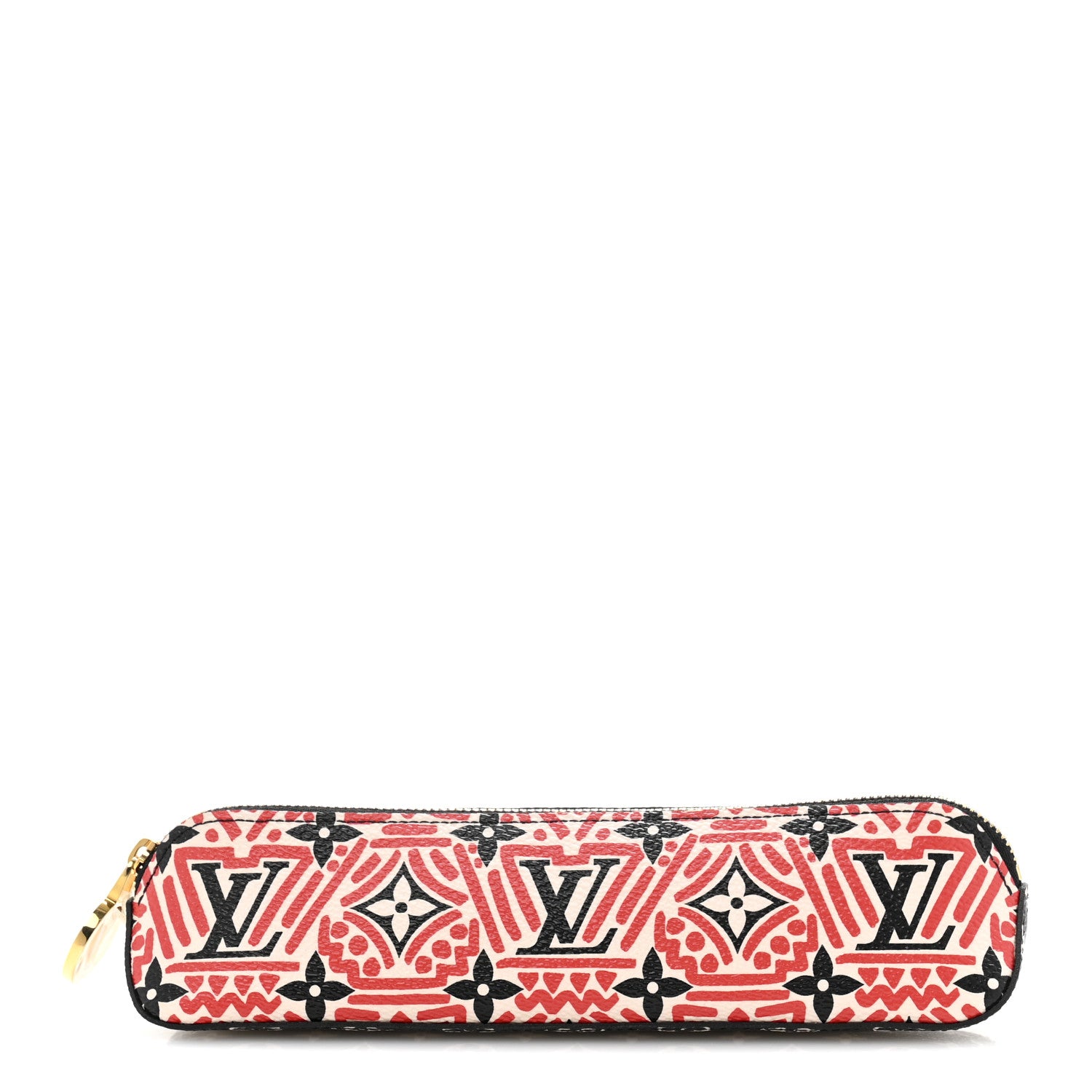 Louis Vuitton Monogram Giant Crafty Elizabeth Pencil Pouch Creme Rouge Black 1 of 8