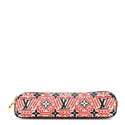 Louis Vuitton Monogram Giant Crafty Elizabeth Pencil Pouch Creme Rouge Black 1 of 8