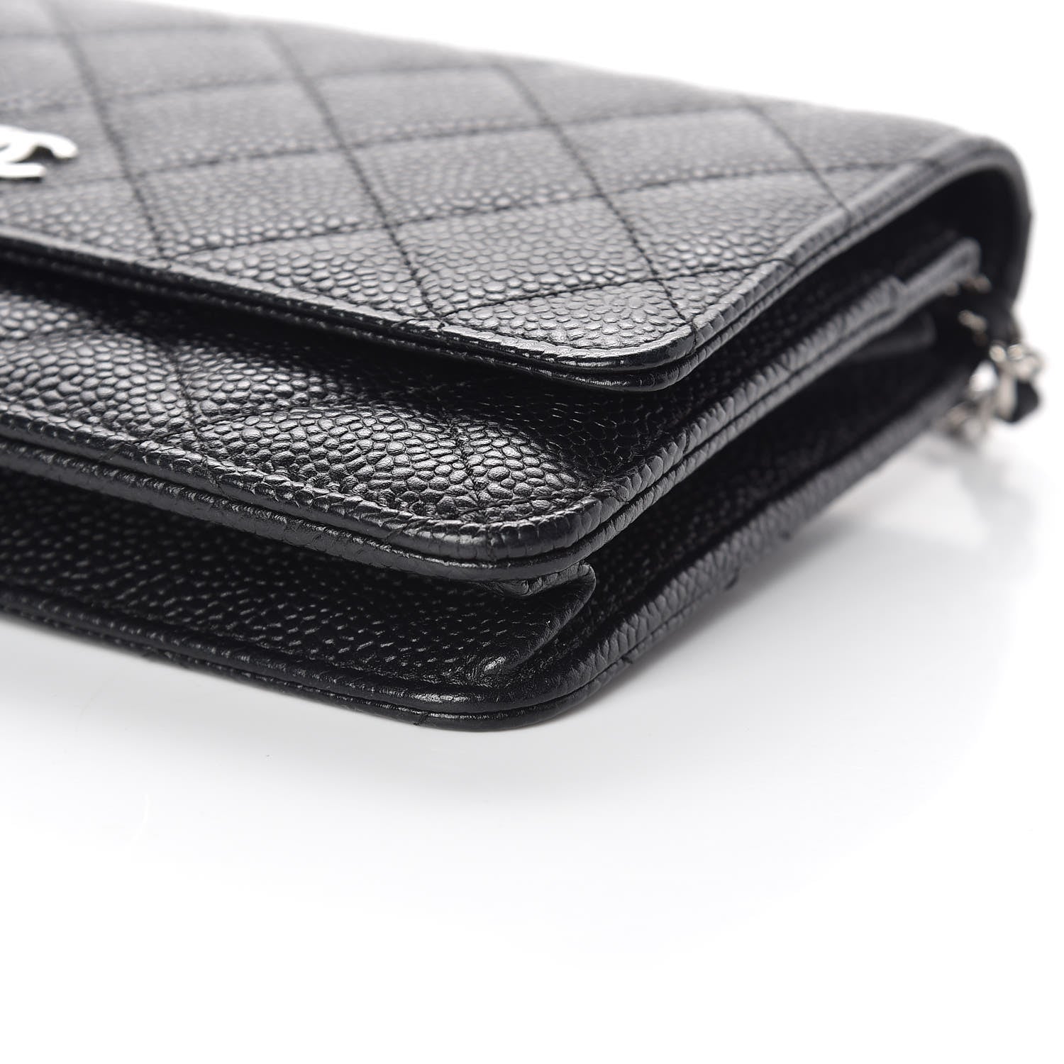 Chanel Caviar Quilted Wallet On Chain WOC Black 6 of 12