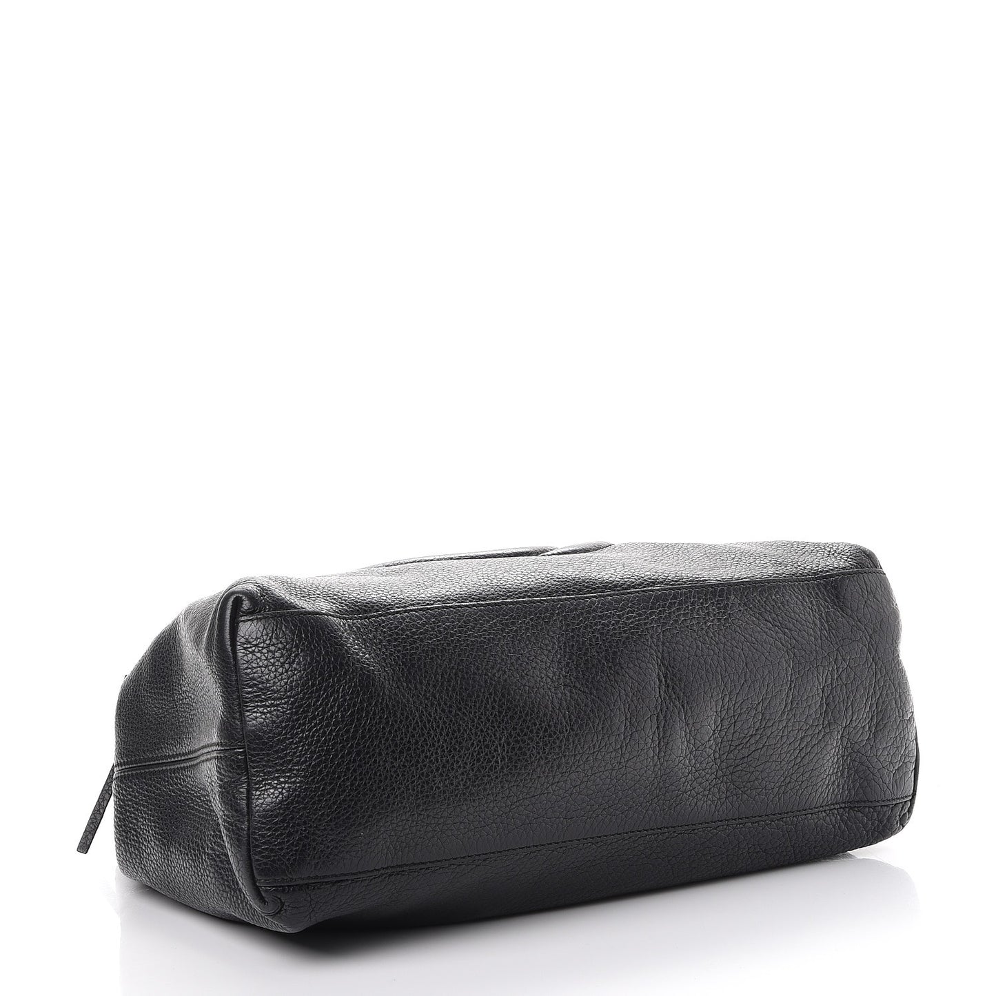 Pebbled Calfskin Medium Soho Chain Shoulder Bag Black