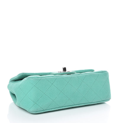 Chanel Iridescent Caviar Quilted Mini Rectangular Flap Green 4 of 15