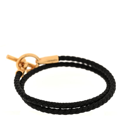 Hermes Swift Double Tour Glenan Bracelet T3 Black 3 of 4