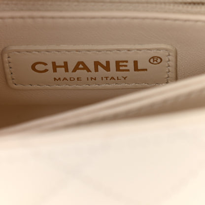 Chanel Caviar Quilted Extra Mini Coco Handle Flap White 6 of 11