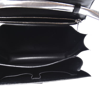 Celine Mirror Box Calfskin Medium Classic Box Flap Bag Silver 4 of 12