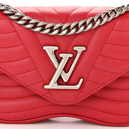 Louis Vuitton Calfskin New Wave Chain PM Scarlet 8 of 12