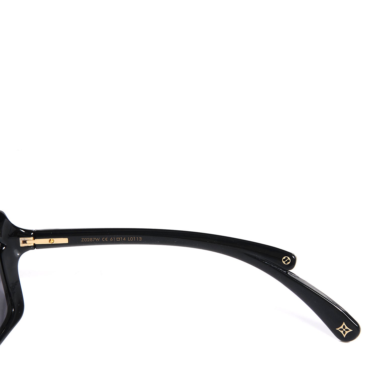 Louis Vuitton Flore Carre Sunglasses Black 4 of 4