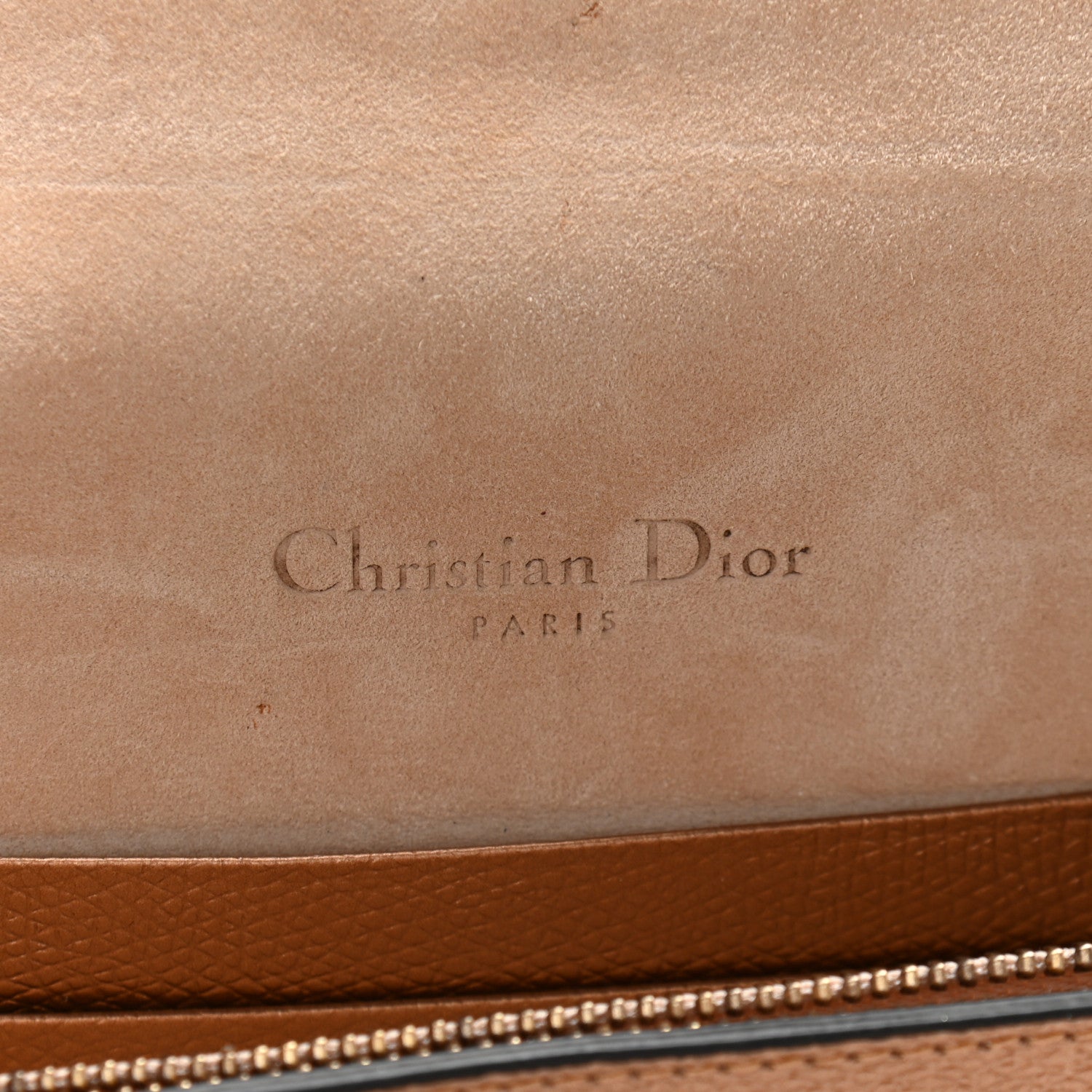 Christian Dior Metallic Grained Calfskin Saddle Belt Bag Gold 6 of 10