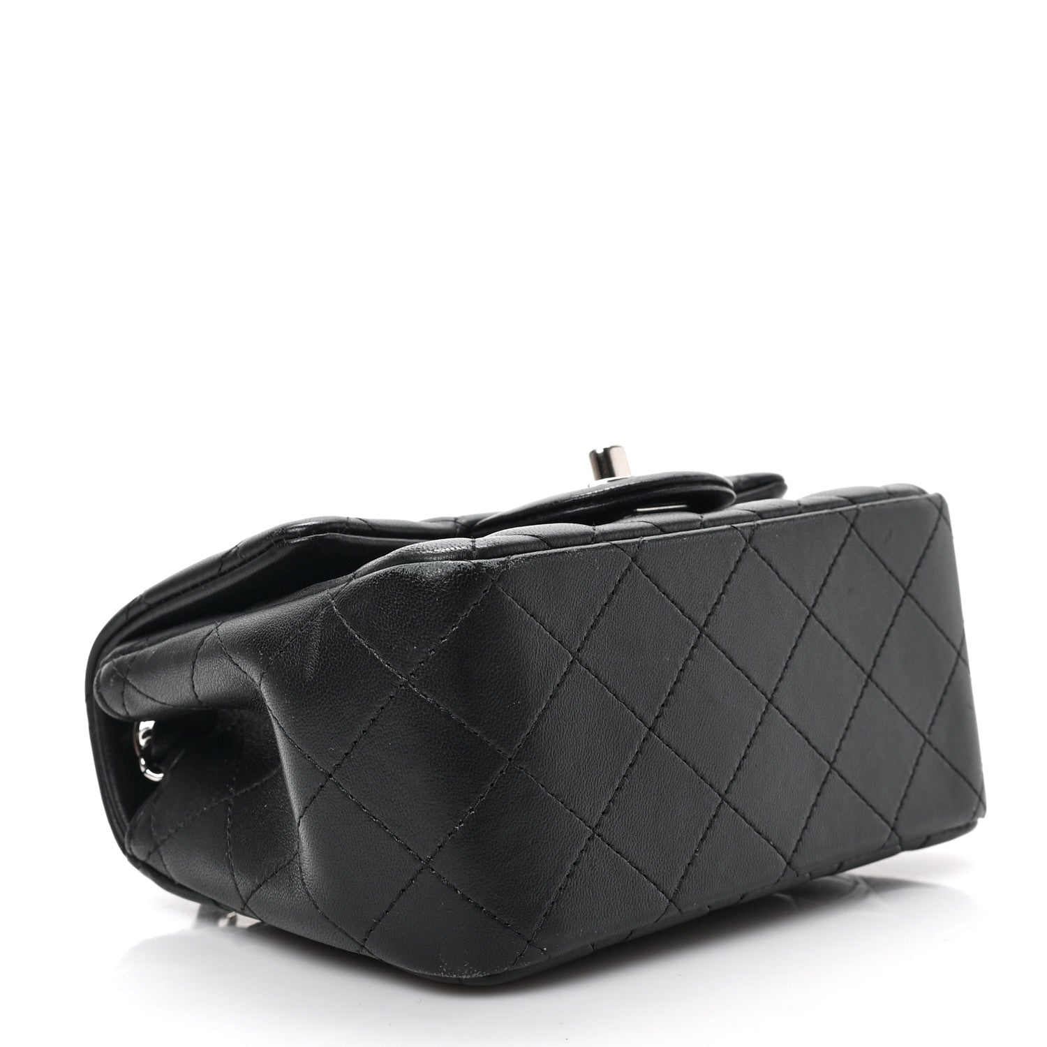 Chanel Lambskin Quilted Mini Square Flap Black 4 of 9