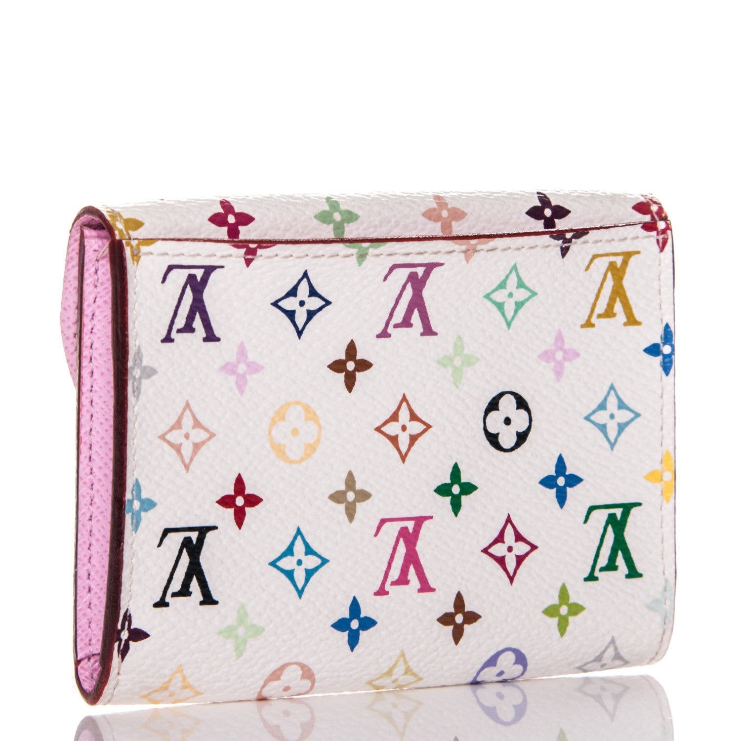 Louis Vuitton Monogram Multicolor Business Card Holder White Litchi 3 of 6