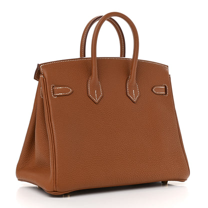 Hermes Togo Birkin 25 Gold 3 of 9