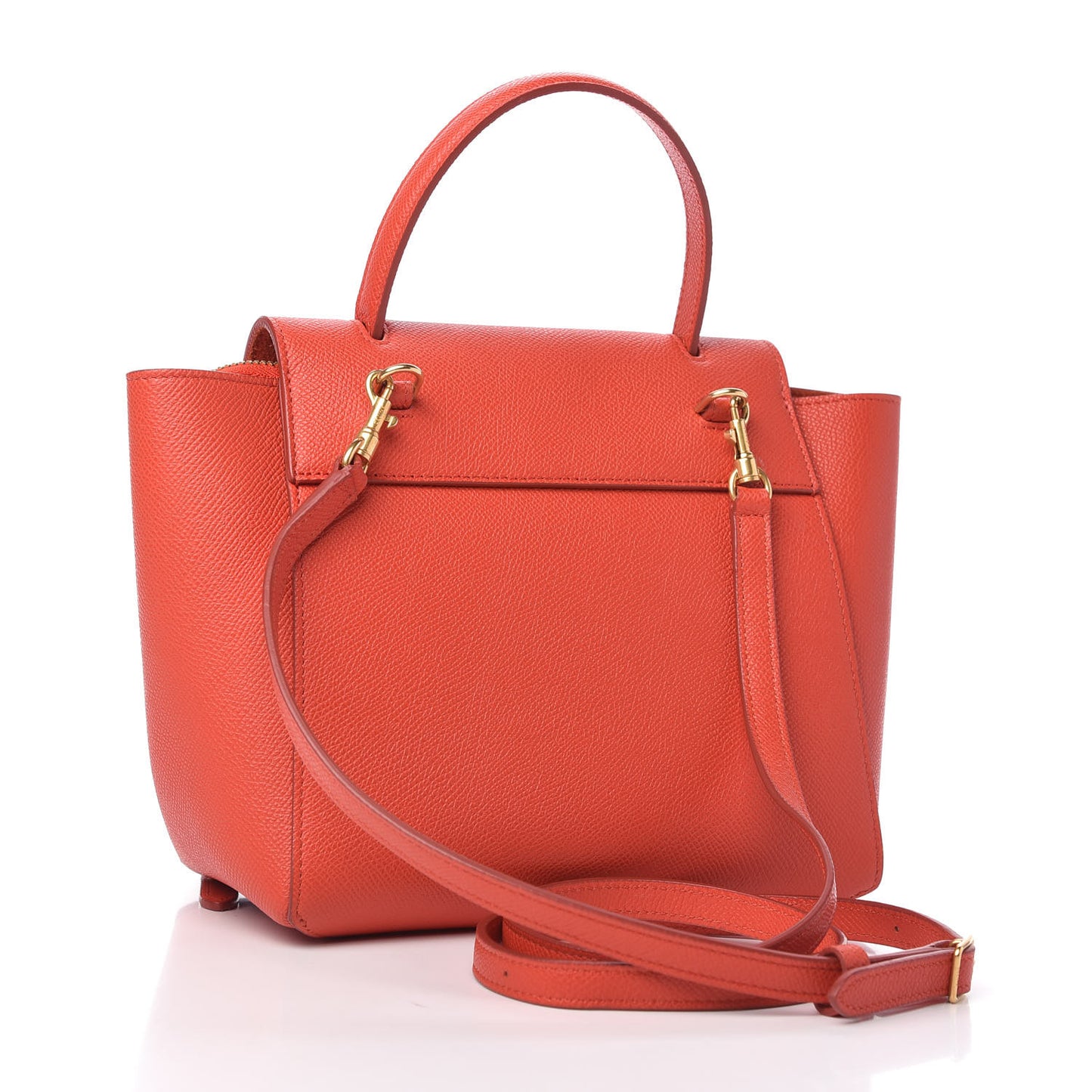 Grained Calfskin Nano Belt Bag Carnelian