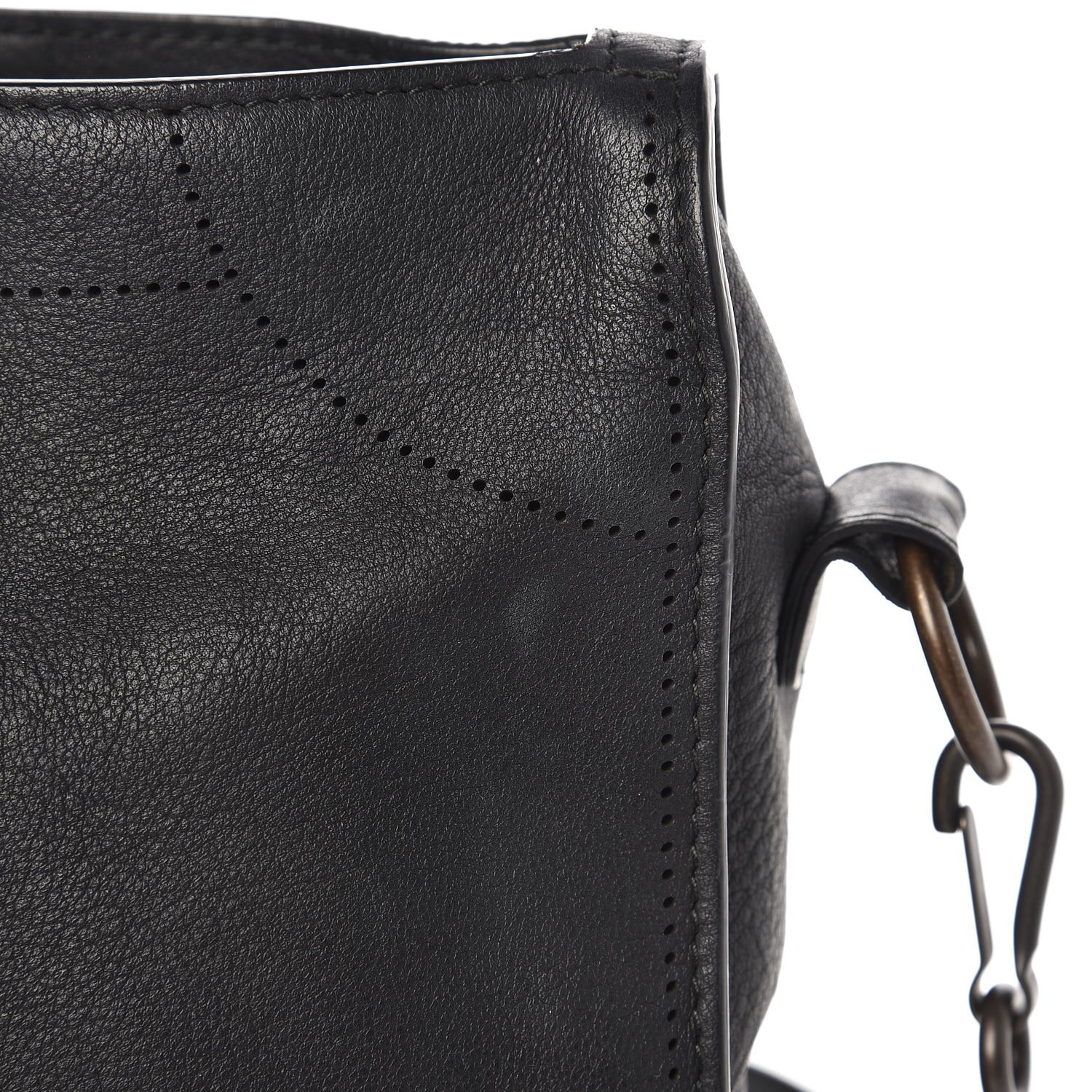 Balenciaga Veau Soyeux Perforated Blackout Hardware City Black 14 of 15