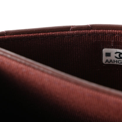 Chanel Lambskin Quilted Flap Card Holder Wallet Dark Brown 8 of 9