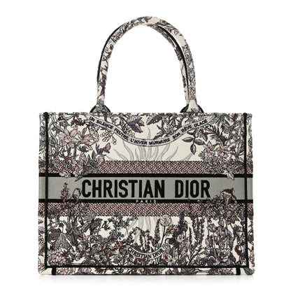 Christian Dior Canvas Embroidered Medium 4 Saisons Hiver Soleil Book Tote Multicolor 1 of 11