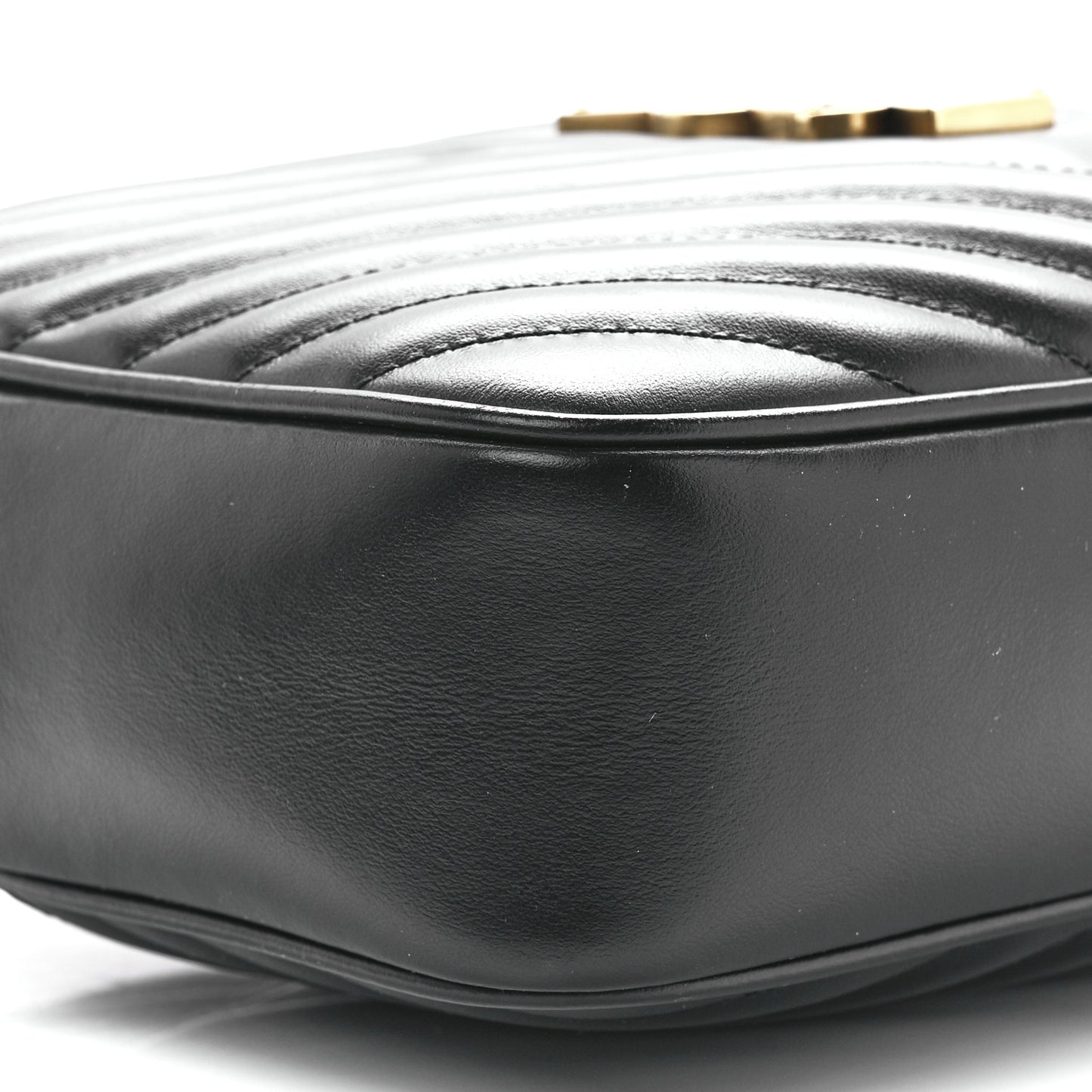 Calfskin Matelasse Monogram Lou Camera Bag Black