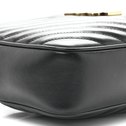 Saint Laurent Calfskin Matelasse Monogram Lou Camera Bag Black 10 of 11