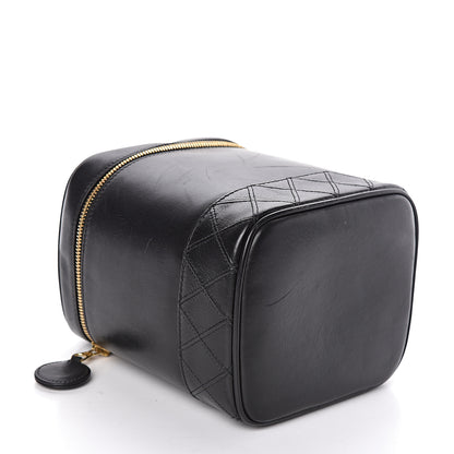 Chanel Lambskin Vanity Cosmetic Case Black 4 of 16