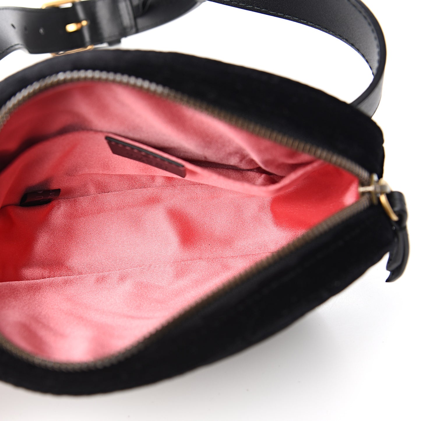 Velvet Matelasse GG Marmont Belt Bag 85 34 Black