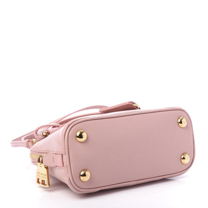 Prada Saffiano Lux Mini Promenade Tote Orchidea 6 of 11