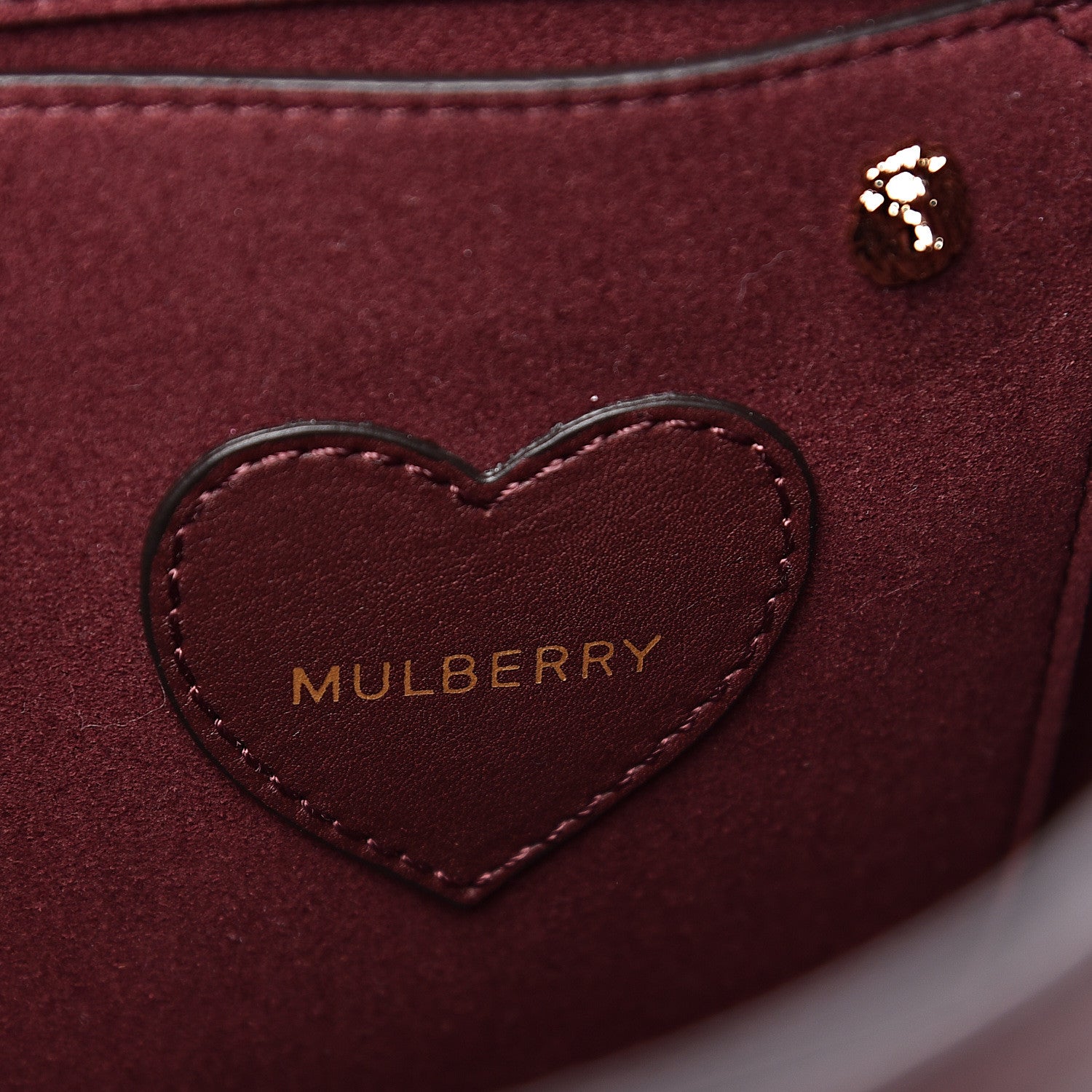 Mulberry Calfskin Studded Medium Cara Delevingne Convertible Satchel Oxblood 5 of 10