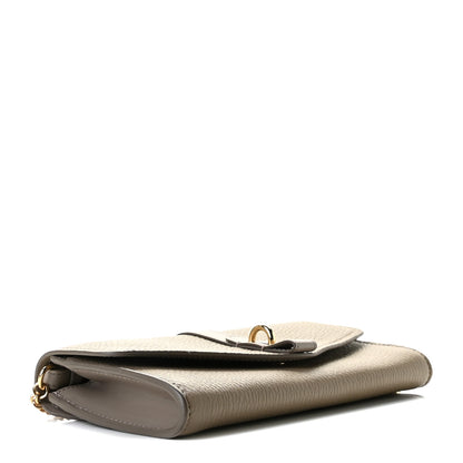 Chloe Grained Calfskin Aby Chain Wallet Motty Grey 4 of 10