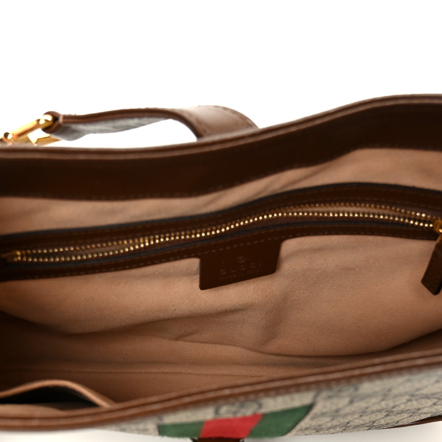 GG Supreme Monogram Azalea Calfskin Web Small Jackie 1961 Hobo Beige Ebony Brown Sugar Beige Ebony Brown Sugar