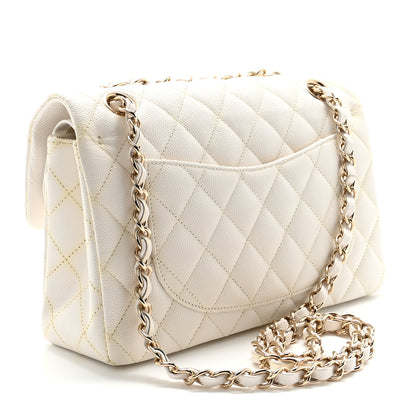 Chanel Caviar Quilted Small Double Flap White 3 of 10