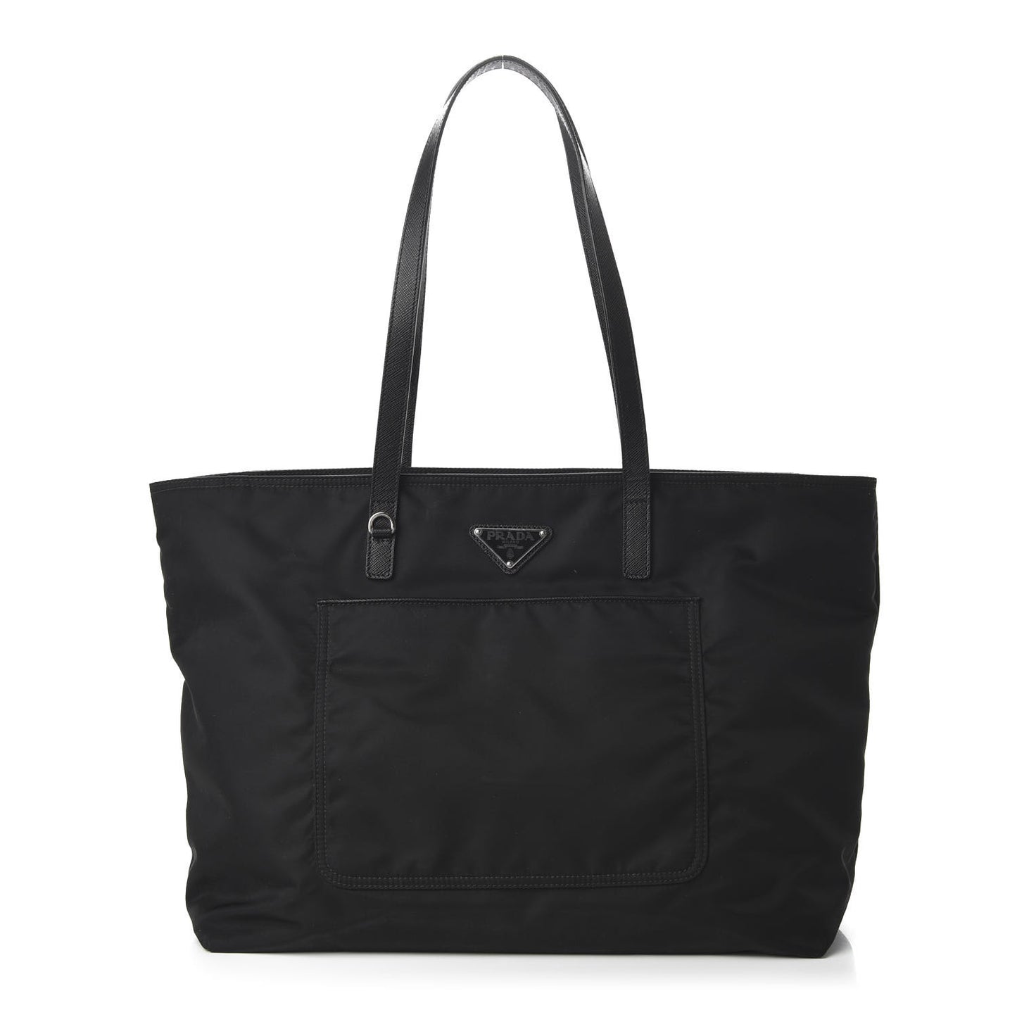 Tessuto Nylon Saffiano Tote Black