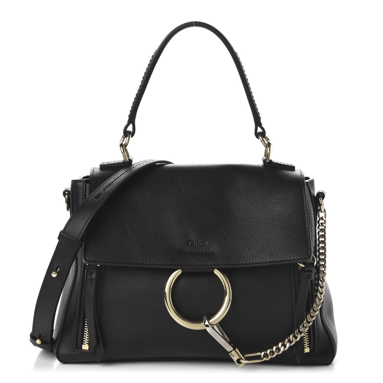 Chloe Calfskin Small Faye Day Shoulder Bag Black 1 of 10