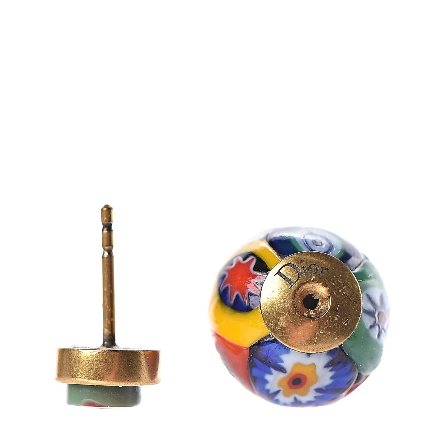 Printed Mise En Dior Tribal Earrings Multicolor