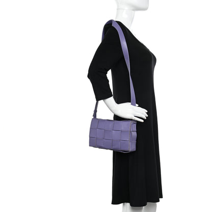 Bottega Veneta Lambskin Intreccio Cassette Crossbody Bag Wisteria 2 of 11