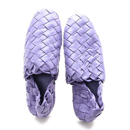 Bottega Veneta Lagoon Nappa Intrecciato Slipper Flats 39.5 Lavender 2 of 8