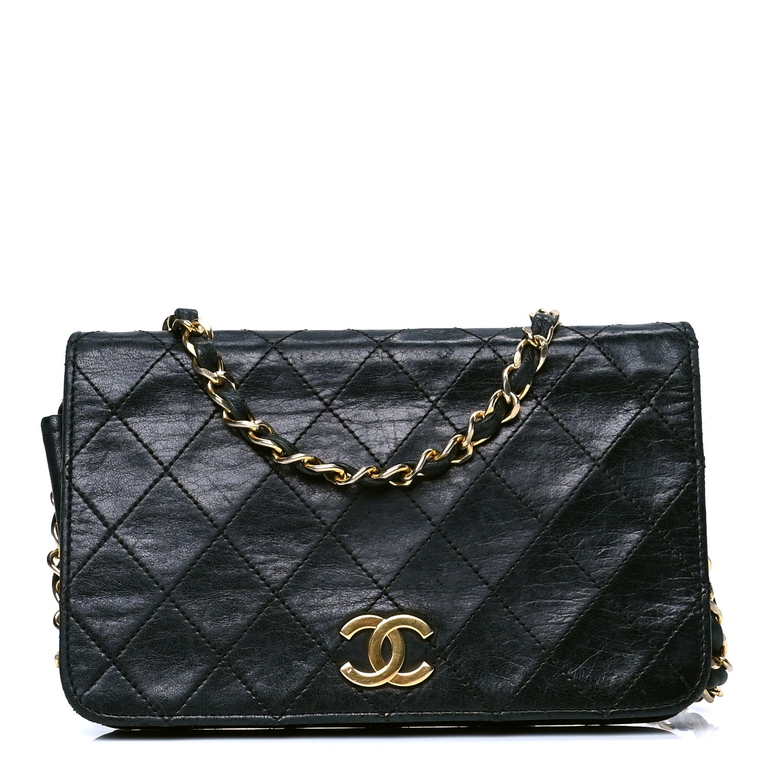 Chanel Lambskin Quilted Small Single Flap Black 1 of 6