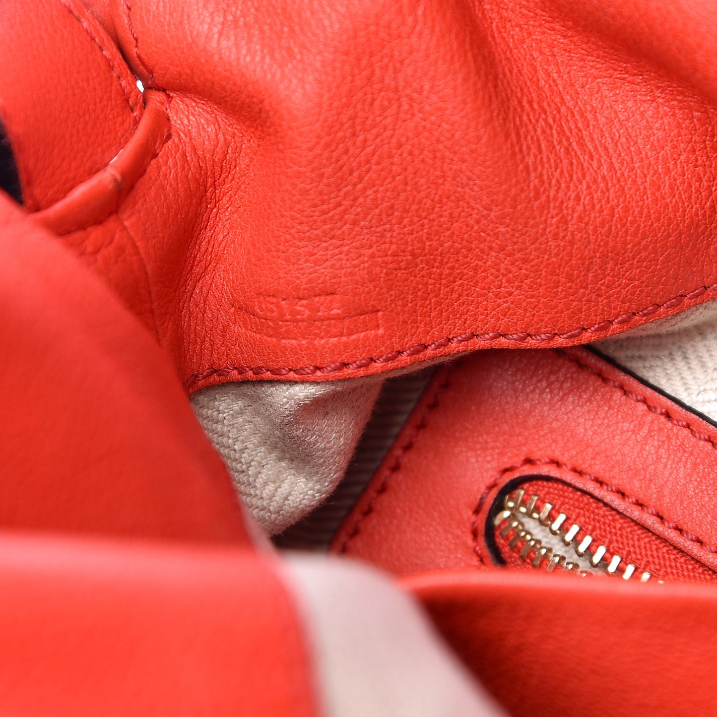 Calfskin Flamenco Knot Bag Red